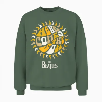 Die Beatles - Hier Kommt Die Sonne Unisex Sweatshirt - Military Green