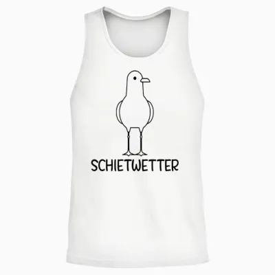 Schietwetter Möwe Unisex Tank Top - White