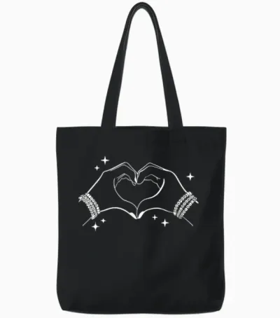 Heart Hands Taylor First Name Girl Vintage 70's 80's Tote Bags - Black