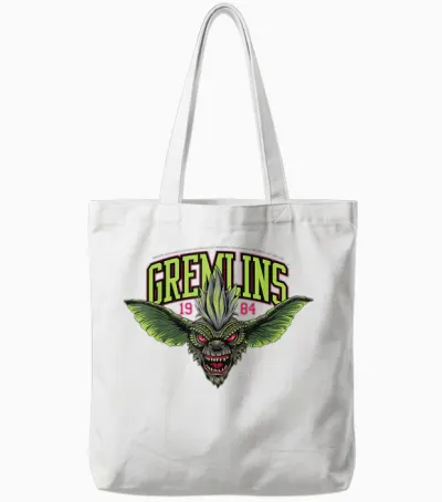 Gremlins Halloween Design 1984 Creature Tote Bags - White