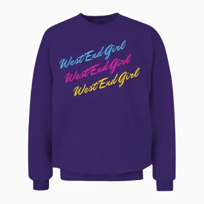 West End Girl Dans L'esthétique Rétro Unisex Sweatshirt - Purple