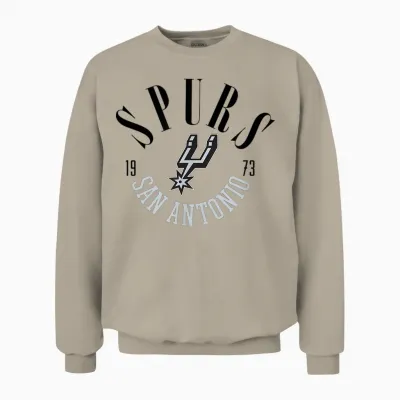 Gamme Des Spurs Officiels Nba San Antonio Unisex Sweatshirt - Sand