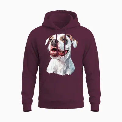 Dog Unisex Hoodie - Maroon
