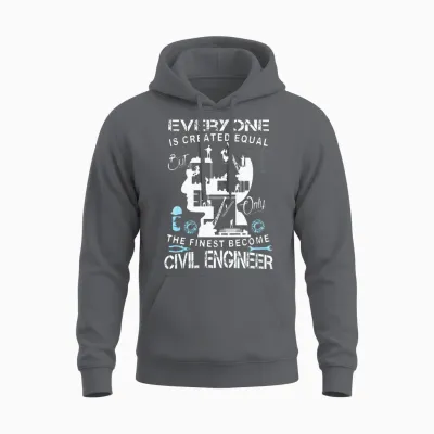 Civil Engineer - the Finese Become Civil Enginee Unisex Hoodie - Charcoal