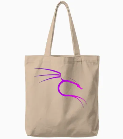 Kali Linux Hacker-Drachen-Design Tote Bags - Natural