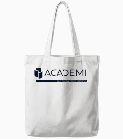 Academi Blackwater Tote Bags - White