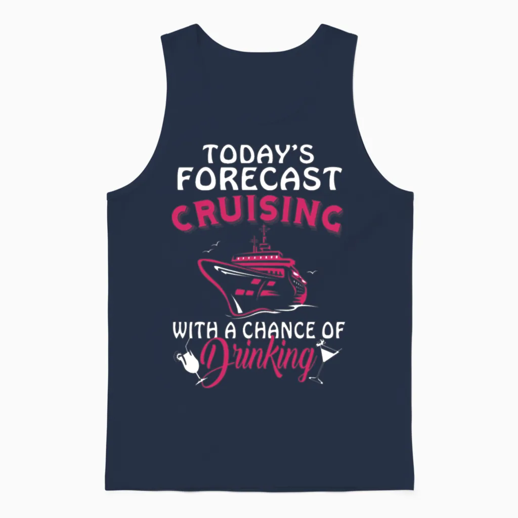 Today's Forecast Cruising Unisex Tank Top - Navy
