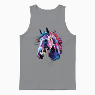 Horse Unisex Tank Top - Sport Grey