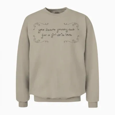 Offizielle Olivia Rodrigo You Seem So in Love Unisex Sweatshirt - Sand