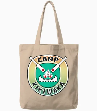 Retro Kikiwaka Tote Bags - Natural