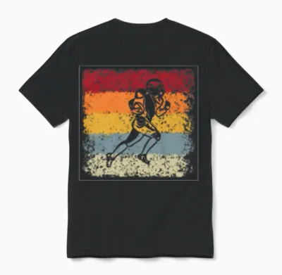 Rugby Retro Unisex T-Shirt - Black
