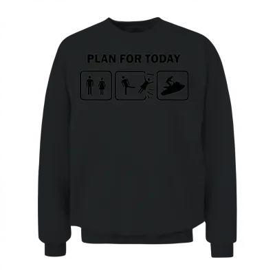 Funny Jetski Unisex Sweatshirt - Black