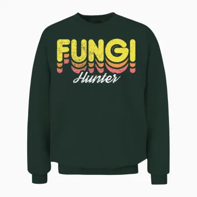 Retro Fungi Hunter Unisex Sweatshirt - Forest