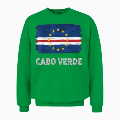 Kap Verde Roots Cabo Verde Kap Verde Flagge Unisex Sweatshirt - Irish Green