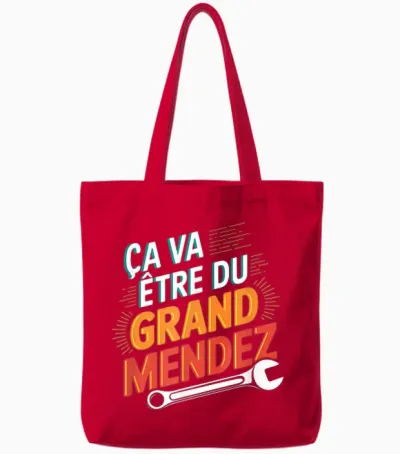 It's Gonna Be the Great Mendez T-Shirt, Black, S Tote Bags - Red
