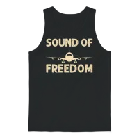 Jet Noise Sound of Freedom Model Kit Builders Airc Unisex Tank Top - Black – 1
