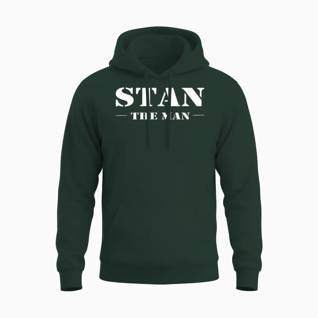 Stan the Man Geschenk Name Unisex Hoodie in Forest