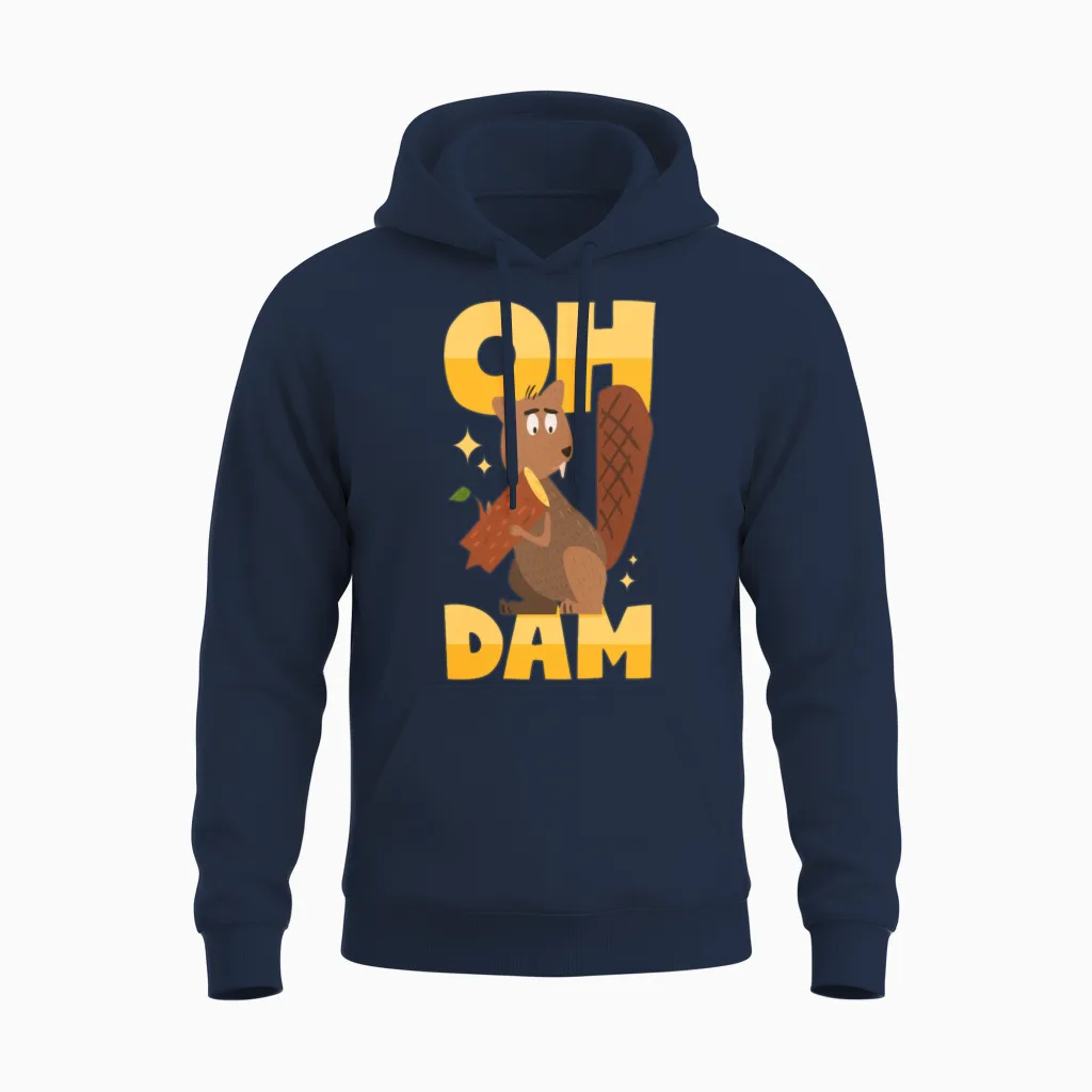 Funny Animal Unisex Hoodie in Navy