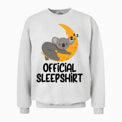 Funny Animal Shirt Funny Picture Unisex Sweatshirt - White