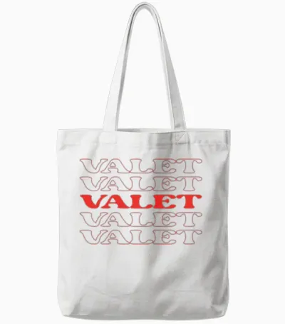 Valet Parking Attendant Personal Assistant Tote Bags - White