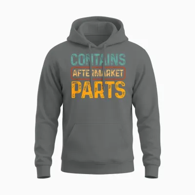 Bionic Aftermarket Parts Design - Knee and Hip Replacement T-Shirt Small Unisex Hoodie - Graphite Heather