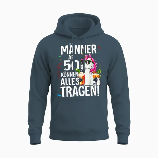 50th Birthday Men from 50 Can Wear Everything T-Shirt, Black Unisex Hoodie - Dark Heather