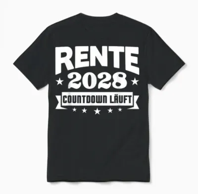 Legenden Gehen 2028 in Rente Ruhestand Rentner 2028 Unisex T-Shirt - Black