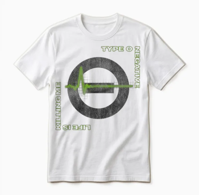 Type O Negative Life Is Killing Me Unisex T-Shirt in White