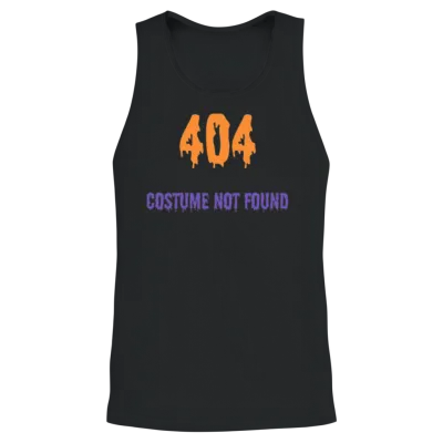 404 Costume Not Found - Halloween Party Unisex Tank Top - Black