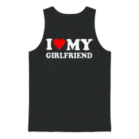 I Love My Girlfriend Gf I Heart My Girlfriend Gf Unisex Tank Top - Black – 1