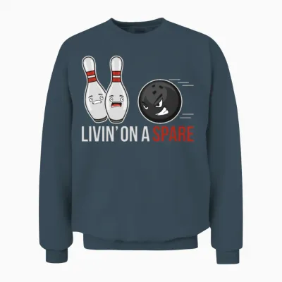 Funny Bowling Unisex Sweatshirt - Dark Heather