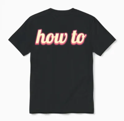 How To Unisex T-Shirt - Black