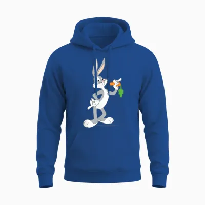 Looney Tunes Bugs Bunny Isst Eine Karotte Unisex Hoodie - Royal