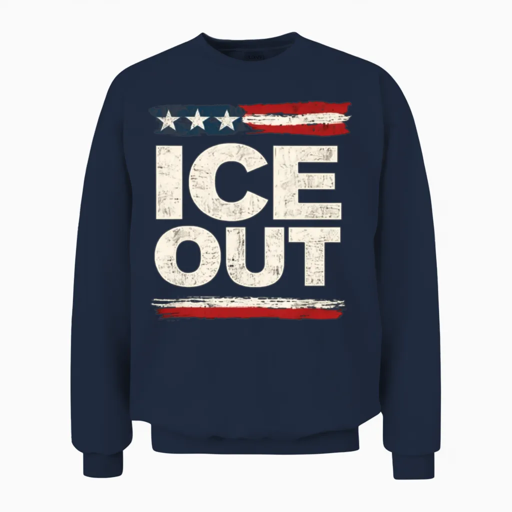 Ice-Out Unisex Sweatshirt in Navy