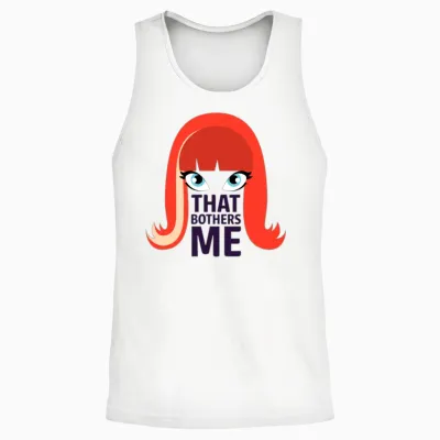 Coco Peru: That Bothers Me - Logo Unisex Tank Top - White