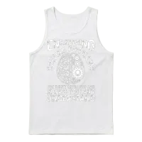 Engineer Saying Engineering Gear Brain Technician Unisex Tank Top - White – 1