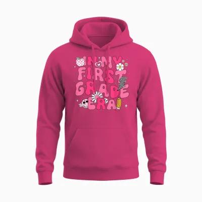 In My First Grade Era Girl Back to School 1st Grade Teacher Unisex Hoodie - Heliconia