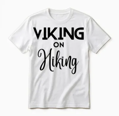 Viking on Hiking Unisex T-Shirt - White