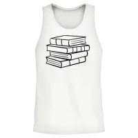 Books — & Reading Gift Unisex Tank Top - White – 2