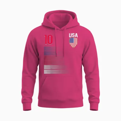 Trikot Mit Fußballflagge Usa Unisex Hoodie - Heliconia