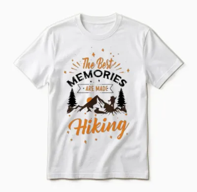 The Best Memories Are Made Hiking Unisex T-Shirt - White