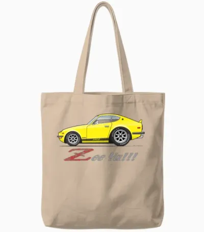 Zee Ya Yellow Tote Bags - Natural