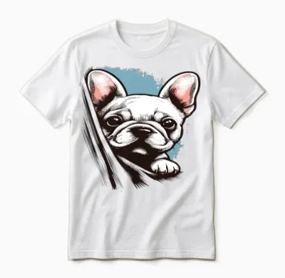 A Cute Dog Unisex T-Shirt - White
