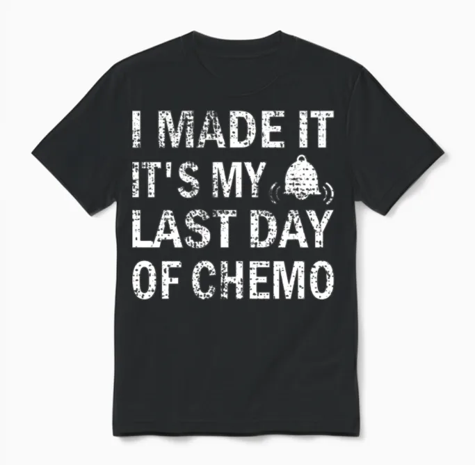 Last Day of Chemo Cancer Survivor End of Radiation Unisex T-Shirt in Black