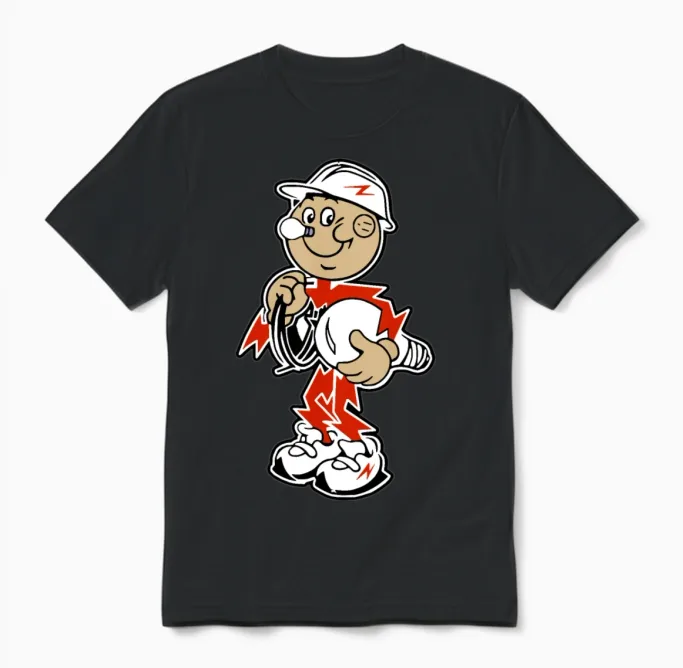 Reddy Kilowatt Unisex T-Shirt in Black