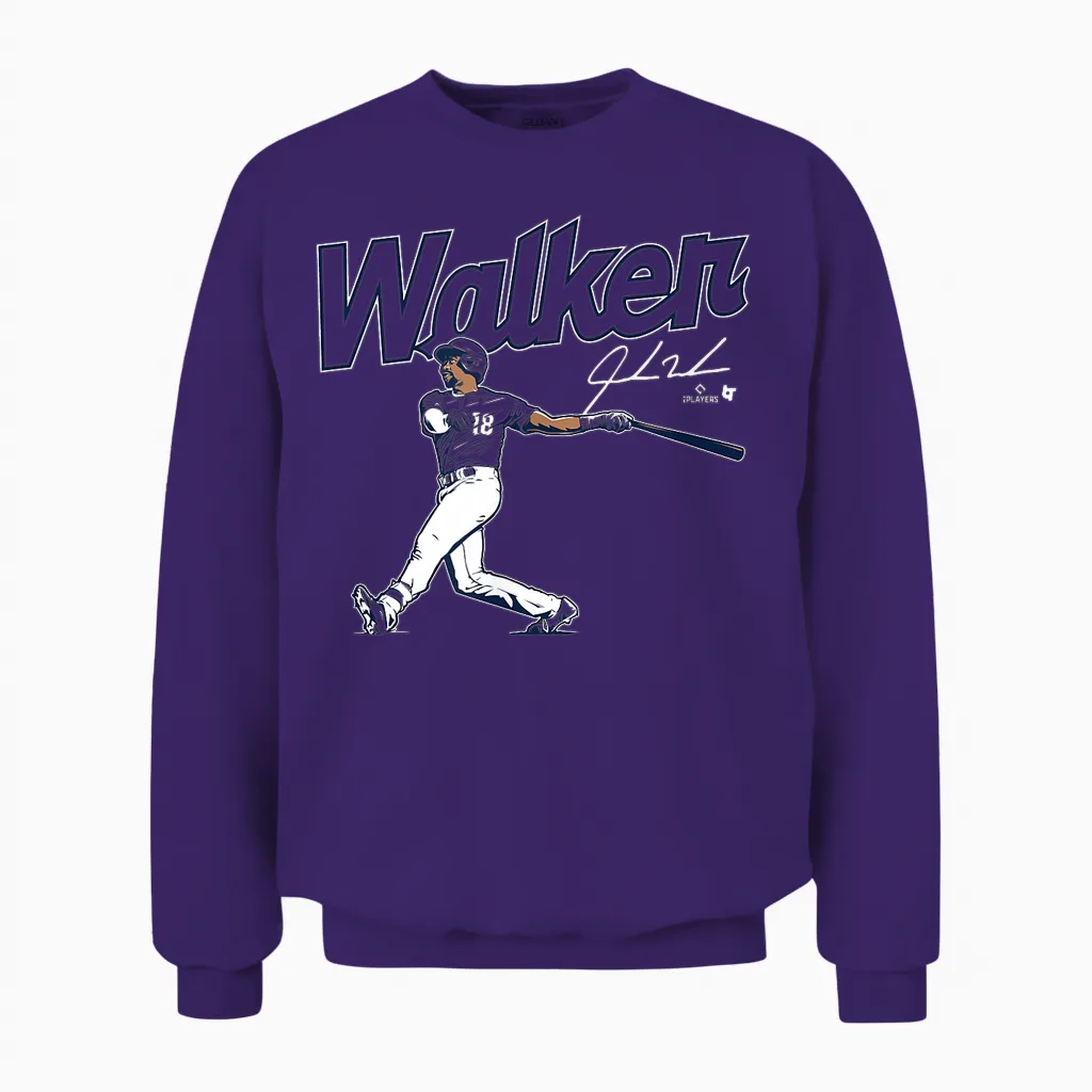 Jordan Walker - Swing - St. Louis Baseball Unisex Sweatshirt in Purple