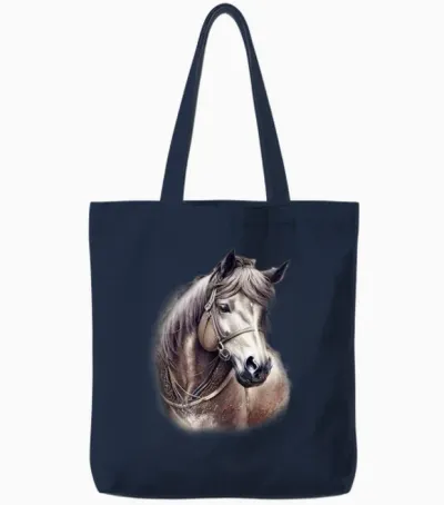 The Wild Horse Tote Bags - Navy