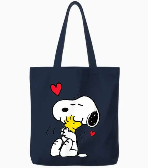 Peanuts - Snoopy Lots of Love Tote Bags - Navy