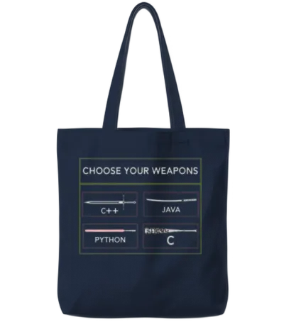Funny Computer Programmer Programming Languages Tote Bags - Navy