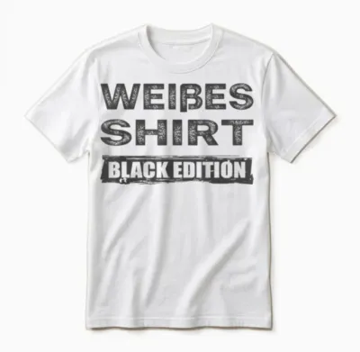 Sarcasm Black Edition: White T-Shirt, Black Unisex T-Shirt - White
